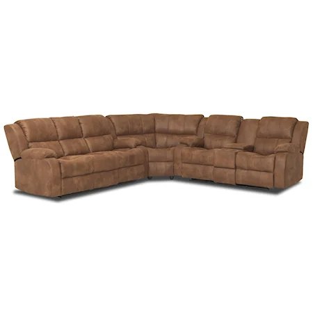 L-Shaped Reclining Sectional Sofa